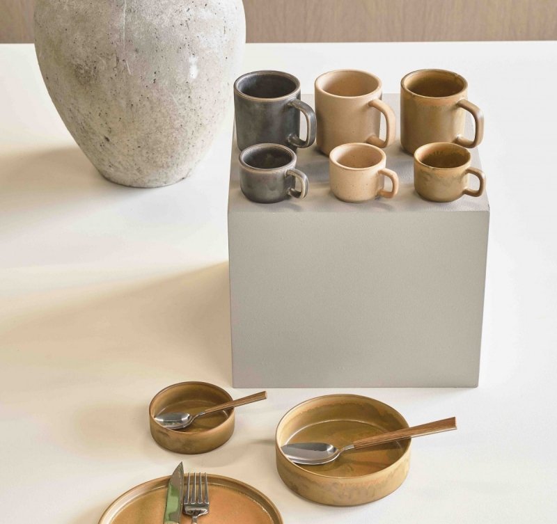 Villa Collection FJORD Miska 10 cm 2 Szt. Czarna Metaliczna