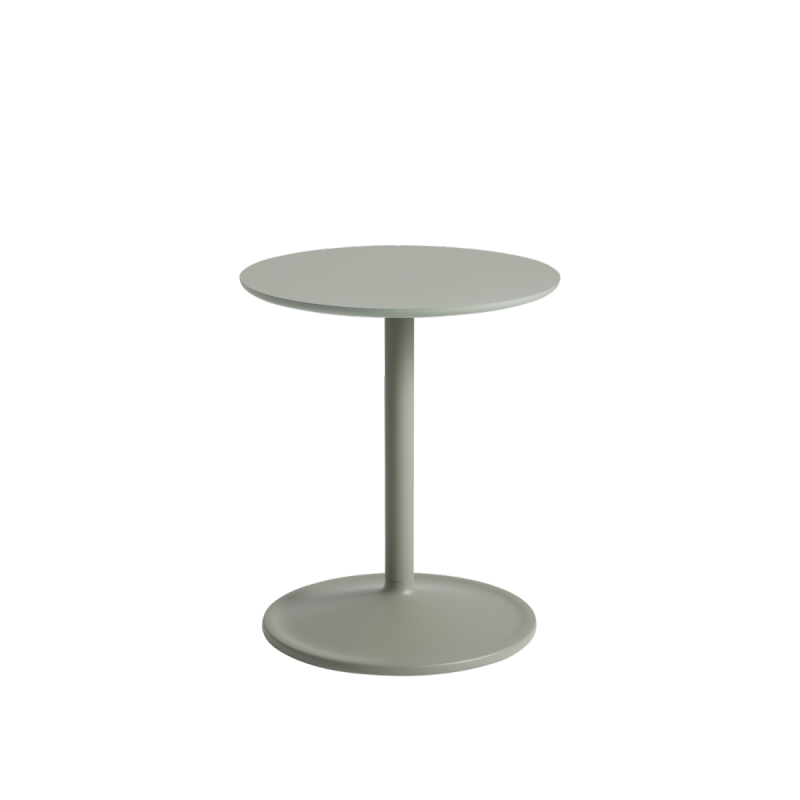 Muuto SOFT SIDE Stolik Okrągły 48 cm Zielony Dusty Green / Blat 41 cm Laminat