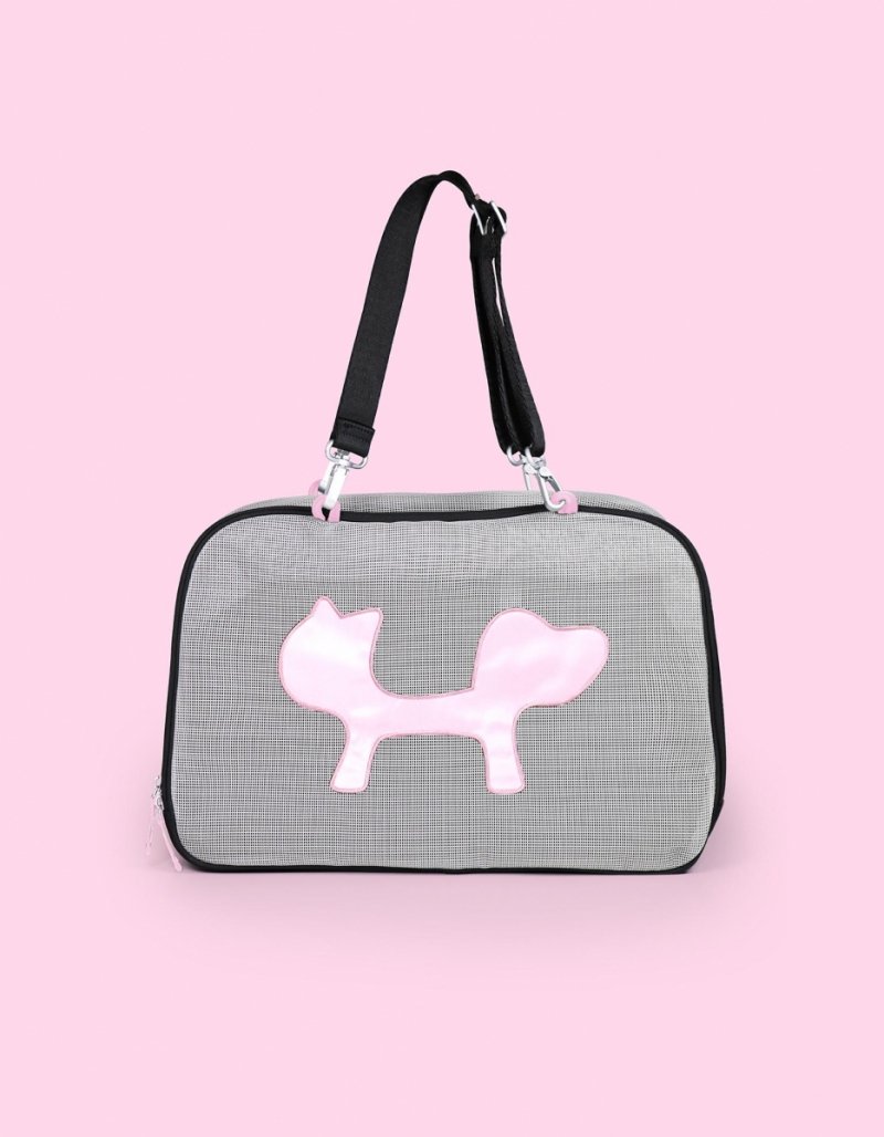 United Pets Milano ECO Torba - Transporter dla Psa / Czarno - Różowa
