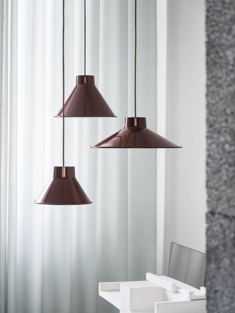 Muuto TOP PEDANT Stalowa Lampa Wisząca 28 cm Ciemnozielona