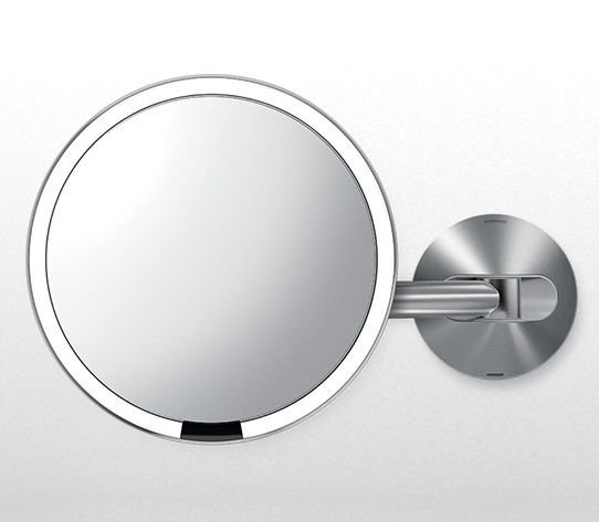 Simplehuman SENSOR Ścienne Powiększające Lustro Sensorowe do Makijażu / Srebrne Polerowane