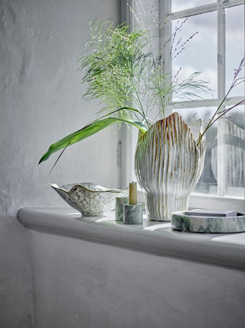 Bloomingville IVETTE Podstawka - Taca Marmurowa 20 cm / Zielony Marmur