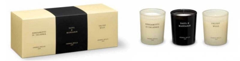Cereria Molla BOUTIQUE Zestaw 3 Świec Zapachowych w Wersji Mini SET I