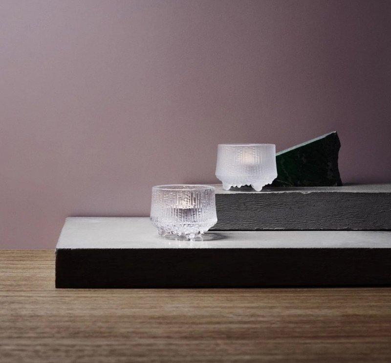 Iittala ULTIMA THULE Świecznik Tealight / Przezroczysty