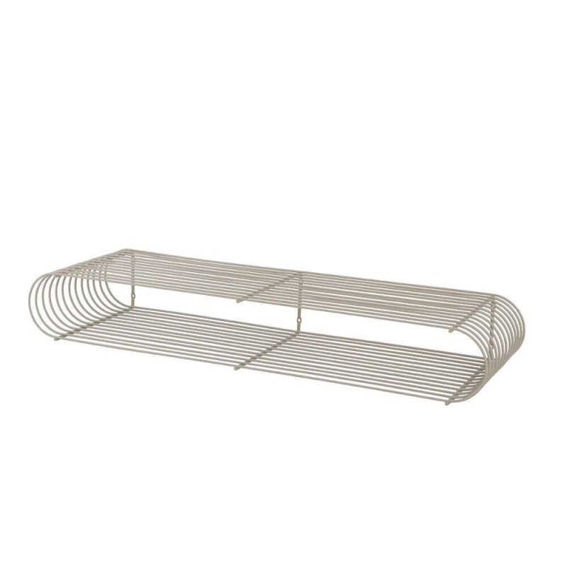 Aytm CURVA Druciana Półka Ścienna 80 cm Taupe