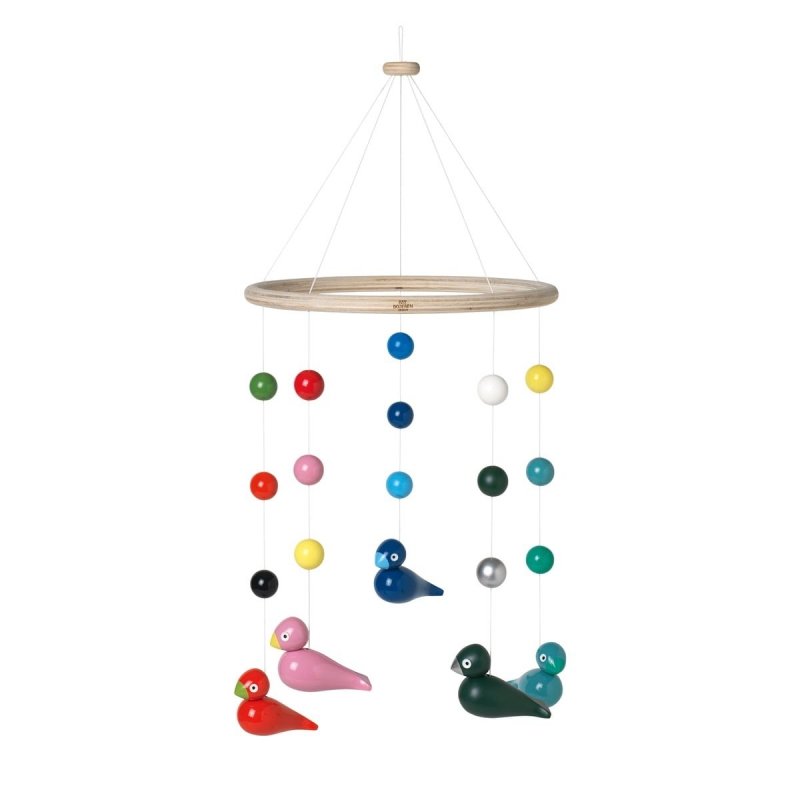 Kay Bojesen BABIES Karuzela z Ptaszkami - Zabawka dla Niemowląt