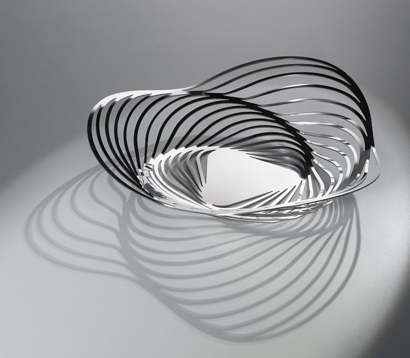 Alessi TRINITY Kosz na Owoce 26 cm - Stalowy