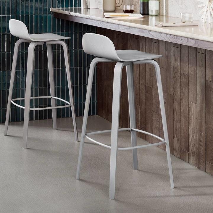 Muuto VISU BAR Hoker - Stołek Barowy 65 cm Czarny
