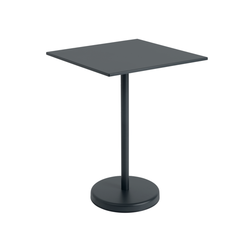 Muuto LINEAR Kwadrat Ogrodowy Stolik Kawowy 70 cm / Wys. 95 cm / Czarny