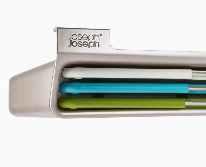 Joseph Joseph FOLIO SLIM Zestaw 3 Desek do Krojenia z Organizerem do Szafki