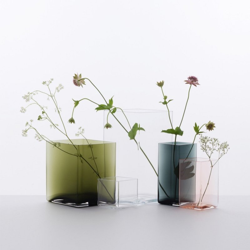 Iittala RUUTU Wazon do Kwiatów 18 cm Zieleń Mchu