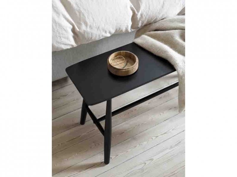 Villa Collection BAST Ławka Dębowa 90 cm Czarna