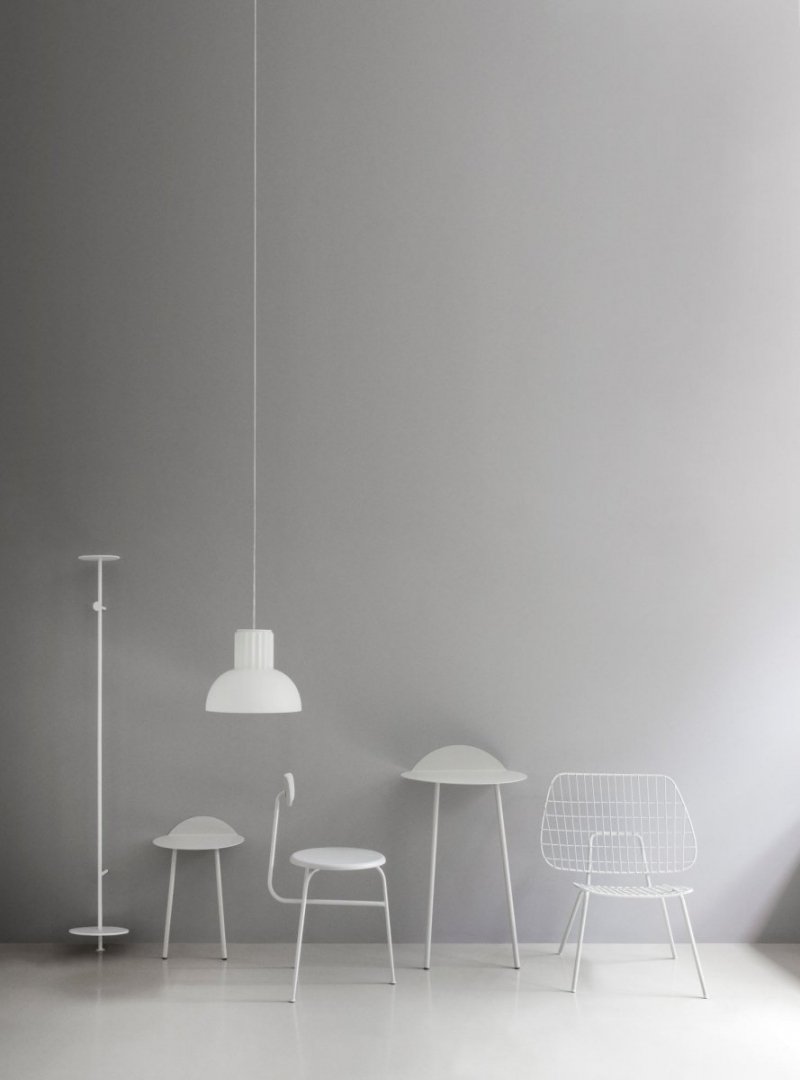 Menu STANDARD Szklana Lampa Wisząca 40 cm / Biała