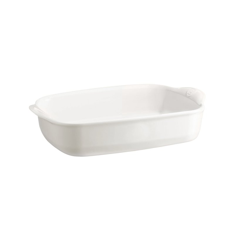 Emile Henry NATURAL CHIC Prostokątna Forma - Naczynie do Zapiekania 36,5x23,5 cm / Biała