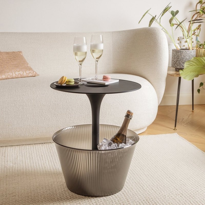 Alessi PICK-UP Stolik Pomocniczy z Miejscem do Przechowywania / Czarny