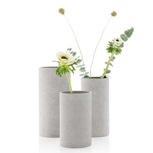 Blomus COLUNA Wazon do Kwiatów 20 cm / Jasnoszary