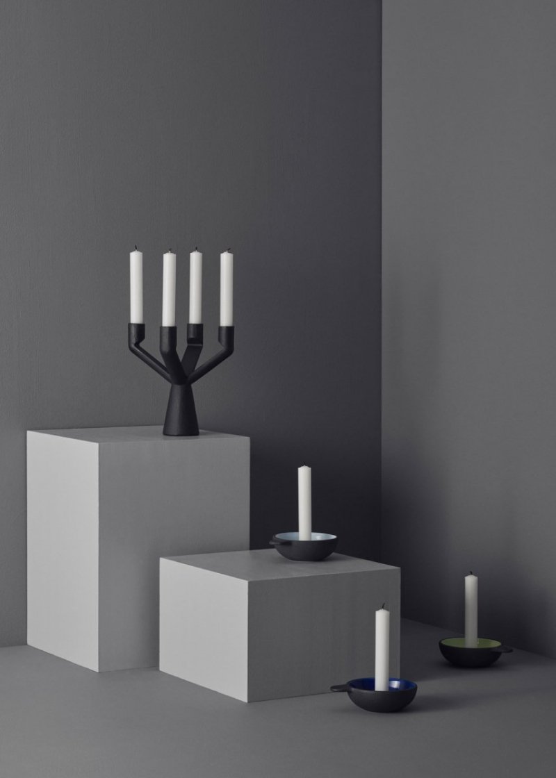 Stelton ONE Świecznik - Niebieski