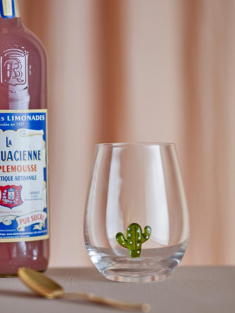 Bloomingville MISA Szklanki do Napojów 560 ml 4 Szt. z Kolorowymi Figurkami