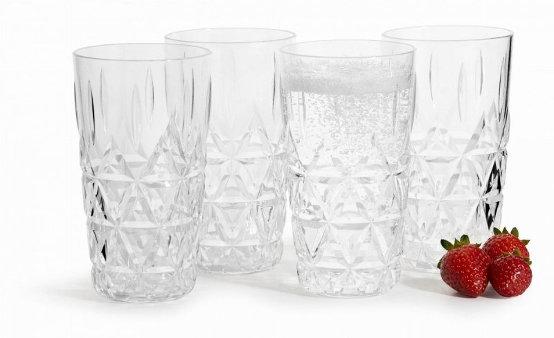 Sagaform OUTDOOR Szklanki Piknikowe 400 ml 4 Szt. Akrylowe
