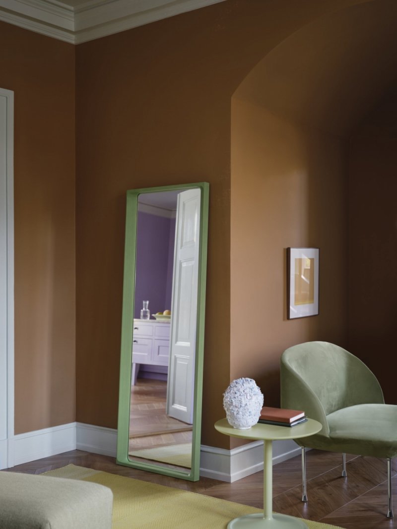 Muuto ARCED Lustro Ścienne 170 cm / Jasnoszare