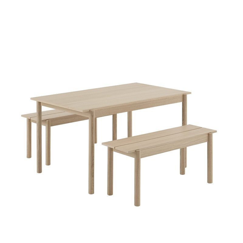 Muuto LINEAR Biurko / Stół Drewniany 140x85 cm Dębowy