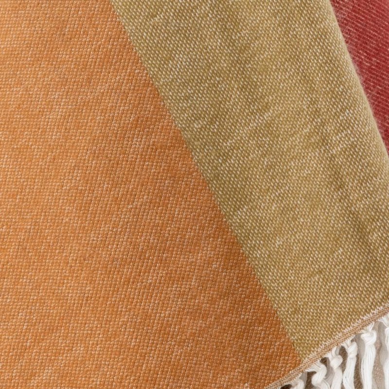 Bloomingville ARA Pled - Koc 150 x 130 cm / Brązowy