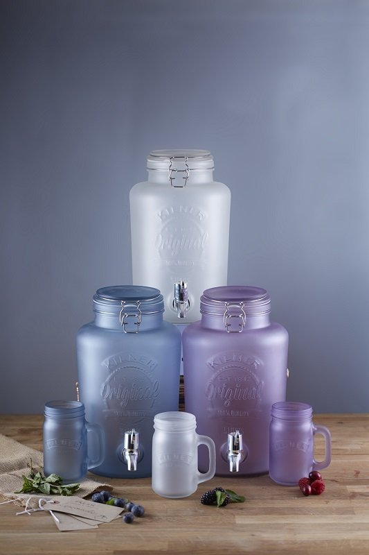 Kilner Słój do Napojów 5 l Frosted - Biały