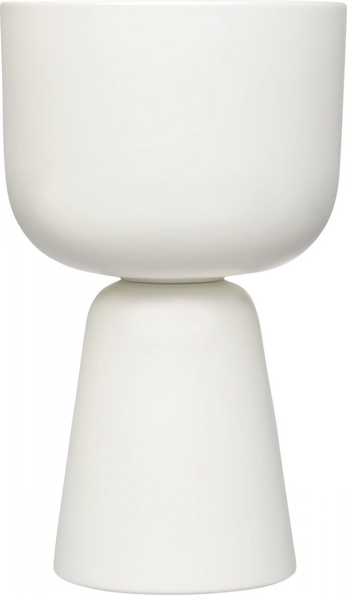 Iittala NAPPULA Osłonka - Doniczka do Kwiatów 19 cm - Wysoka / Biała