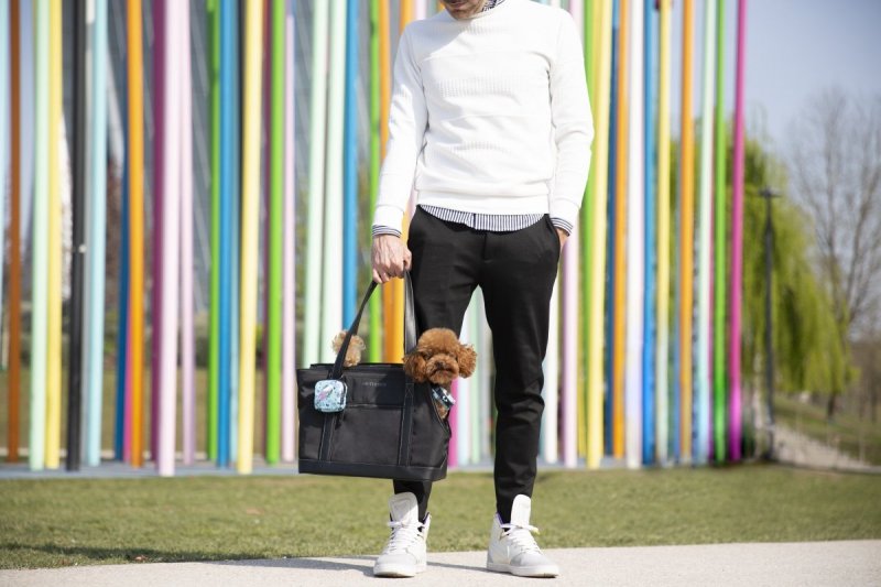 United Pets Milano UP BAG Transporter - Torba dla Psa / Czarno - Fuksjowa
