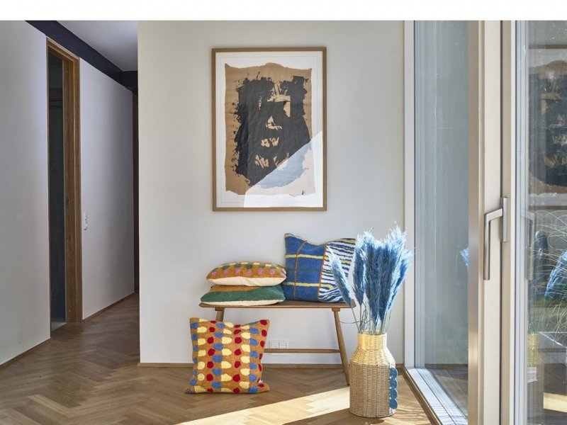 Villa Denmark STYLES Kolorowy Wazon - Koszyk Dekoracyjny 35 cm / Różowy