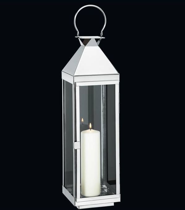Cilio VILLA Lampion 70 cm Srebrny