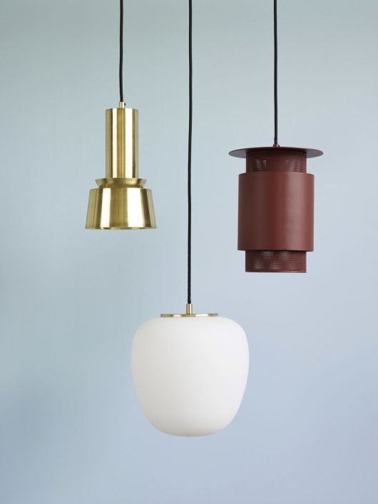 Hübsch MUSE Lampa Wisząca 25 cm / Klosz Biały