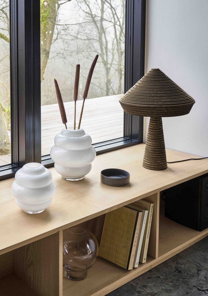 Villa Collection KALT Szklany Wazon do Kwiatów 21 cm Bezbarwny