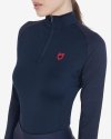 Equestro koszulka z długim rękawem, navy/red, roz. S