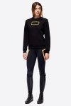 Bluza RG by Cavalleria Toscana Cotton Crew Neck Sweatshirt czarna