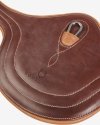 Popręg skokowy z fartuchem cognac Equestro