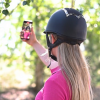 Kask Horsenjoy Genius Glitter, czarny