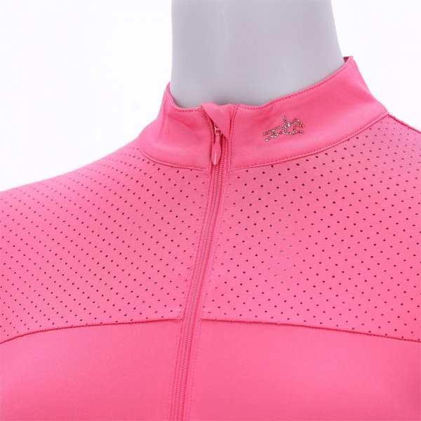 Schockemöhle Sports Koszulka techniczna na długi rękaw Penelope Style Hot Pink