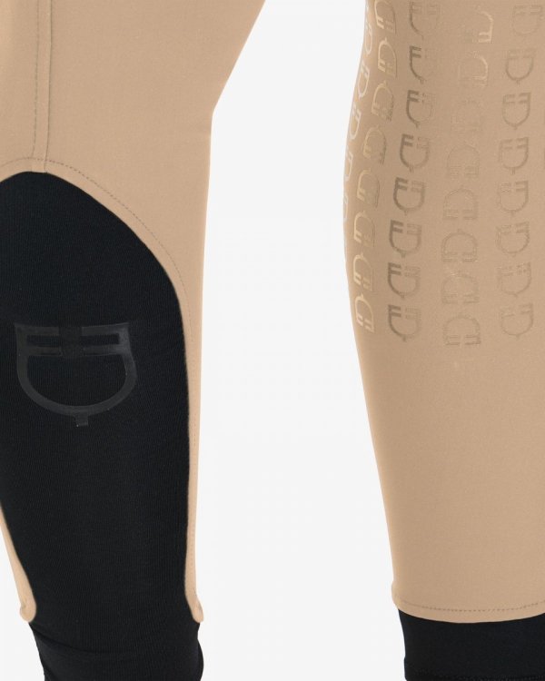 Equestro Women's full grip slim fit breeches incense
