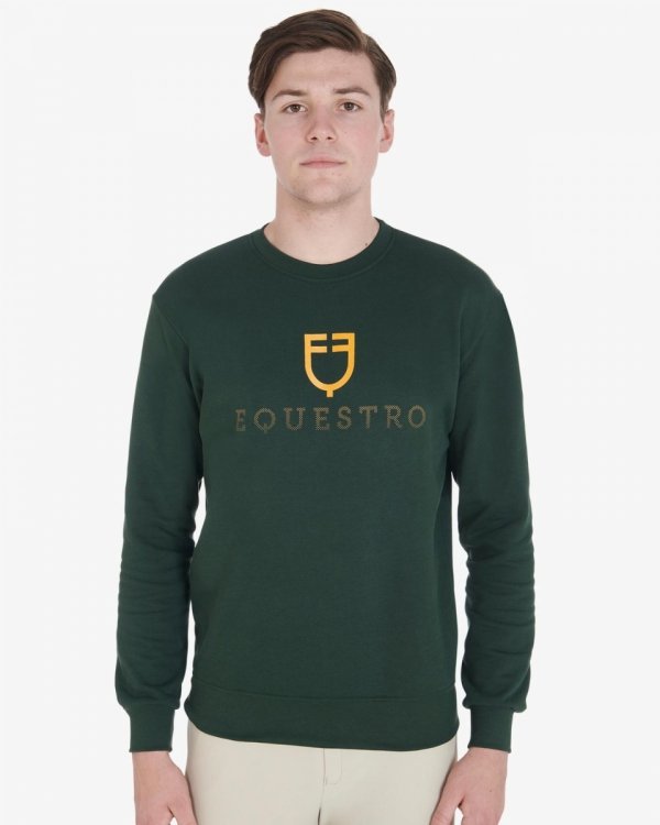 Męska bluza Equestro, zielony, roz. S