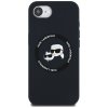 Karl Lagerfeld Silicone Karl & Choupette Heads MagSafe - Etui do iPhone 16e (czarny)