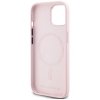 Karl Lagerfeld Silicone Shadow Metal Initial MagSafe - Etui do iPhone 15 (różowy)