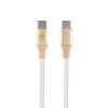 Guess Ebossed Logo - Kabel USB-C do USB-C Fast Charging 1.5m (złoty)