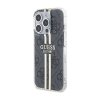 Guess IML 4G Gold Stripe - Etui iPhone 15 Pro (czarny)