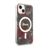 Guess Flower MagSafe - Etui iPhone 14 Plus (Zielony)