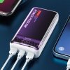 WEKOME WP-353 Vanguard Series - Power bank 10000 mAh PD 20W + QC 22.5W (Fioletowy / Przezroczysty)