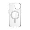 Speck Presidio Perfect-Clear MagSafe - Etui iPhone 16e / iPhone 15 / iPhone 14 / iPhone 13 (Clear / Chrome Finish / Serene Silve