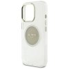 Guess IML Metal Colored Circle Classic Logo MagSafe - Etui do iPhone 16 Pro Max (szary)