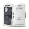 DKNY Leather Mono Stripe & Metal Logo - Etui iPhone 14 Pro Max (czarny)