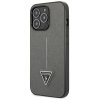 Guess Saffiano Triangle Logo Case – Etui iPhone 13 Pro Max (srebrny)